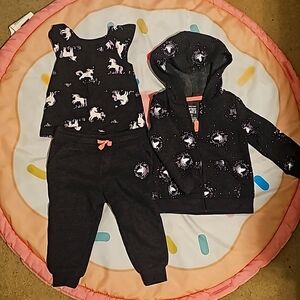 12m Jumping beans 3 piece unicorn 🦄  set
